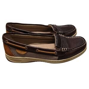 Sperry Top-Sider Women's 9 M Pennyfish Slip On Loafers Leather Brown Tan 90542